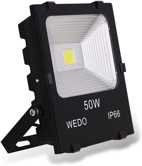 WEDO 50W LED Flood Light Ultra Bright 5000Lm Scale Like Electroplating