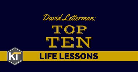 David Letterman: Top Ten Life Lessons - Kevin A. Thompson