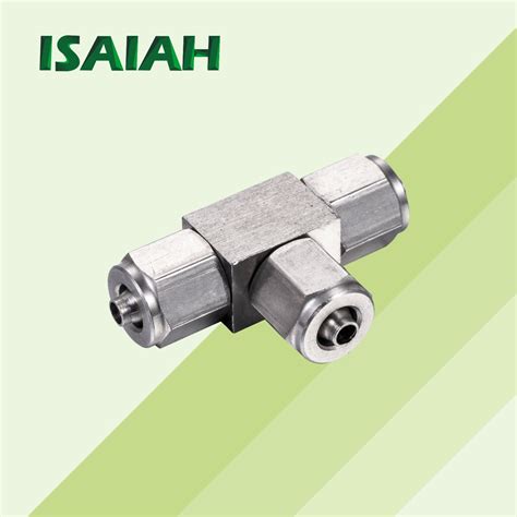 Pneumatic Connector Quick Twist T Type Three Way 304 Stainless Steel