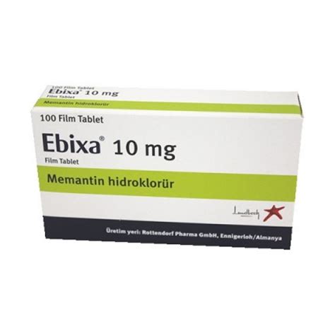 Ebixa 10 Mg 100 Tablets Dementia Alzheimer