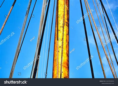 Mast Sailing Ship Which Ropes Cables Stock Photo 2227032031 Shutterstock