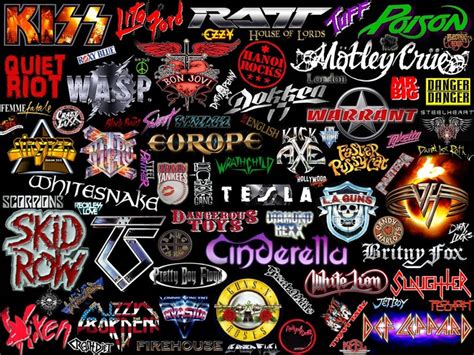 Now That Was Music Rock Band Logos 80s Rock Bands Heavy Metal Music