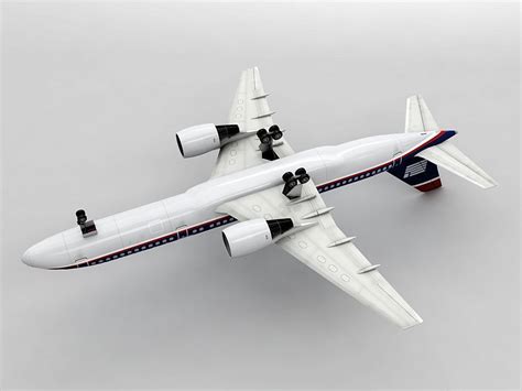 3D Model Boeing 757 200 Airliner US Airways VR AR Low Poly CGTrader