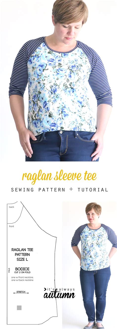 Learn How To Sew A Raglan Sleeve Baseball Tee Shirt With This Easy