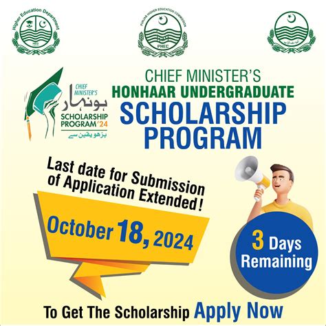 Chief Minister Honhaar Undergraduate Scholarship Program University