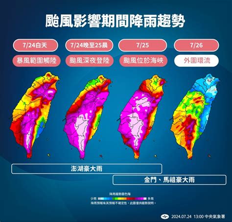 颱風凱米再增強有雙眼牆特徵 24日晚至25日清晨影響最劇烈 生活 中央社 Cna