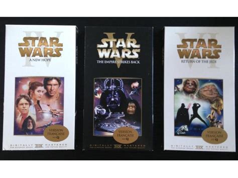 Coffret Trilogie Star Wars Cassettes Vhs En Fran Ais Pour