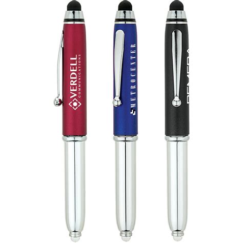 Promotional Ballpoint Stylus Pen And Led Lights With Custom Logo For