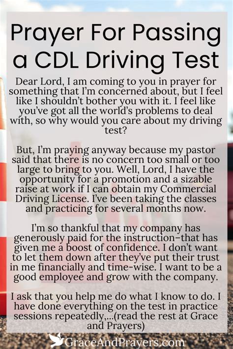 4 Effective Prayers For Passing A Driving Test Grace And Prayers