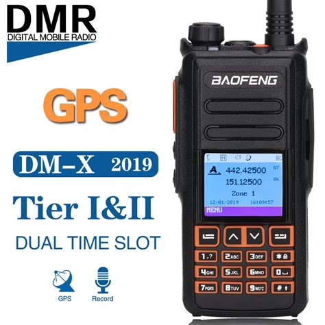 Baofeng Dm X Gps Record Dual Band Dual Time Slot Tier Tier Ii Dmr