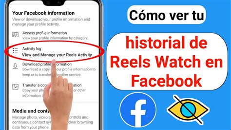 Cómo ver el historial de reproducciones de Reels en Facebook Nueva