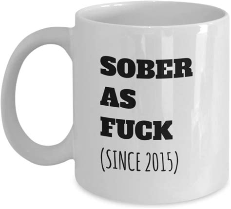 Sober Af Mug Coffee Cup 5 Year Sobriety Ts For Men Women