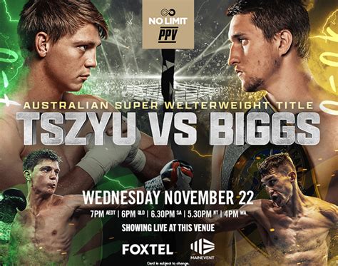 Nikita Tszyu vs Dylan Biggs - Harrigan's Cameron Park