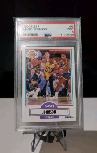 Earvin Magic Johnson Fleer Card Psa Mint Ebay