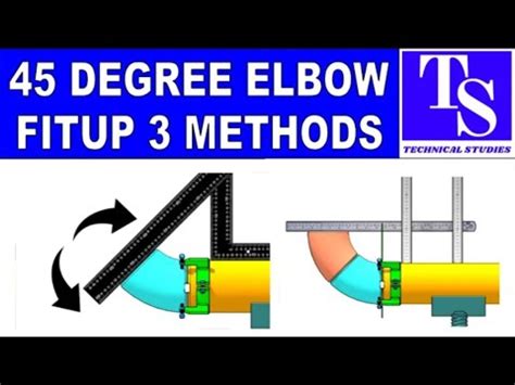 How To Fit Up A Degree Elbow To A Pipe In Different Methods