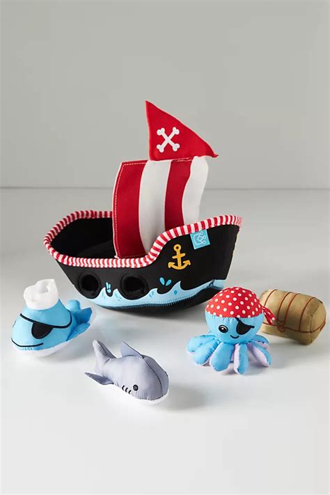 Pirate Ship Bath Toy Set | AnthroLiving