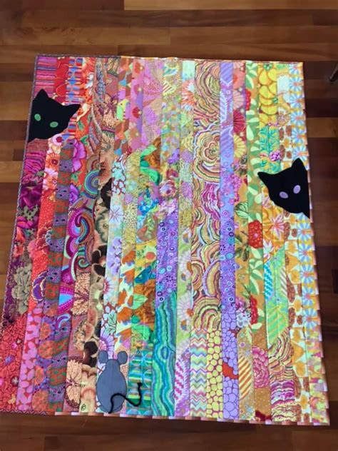 Pin By Linette Seay On Quilts In 2024 Cat Quilt Patterns Colorful