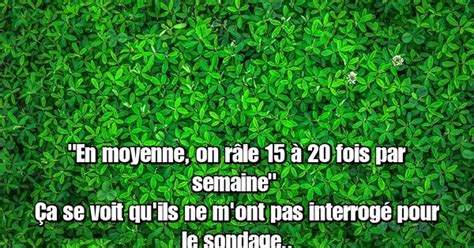 En moyenne on râle 15 à 20 fois par semaine Blagues et les