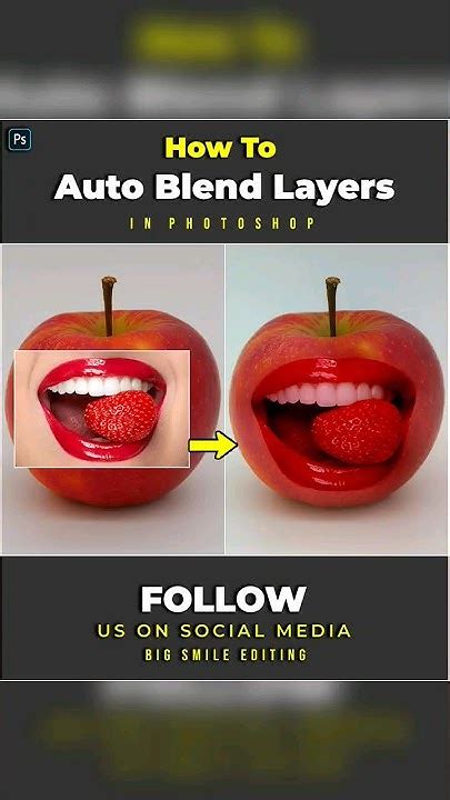 How To Auto Blend Layers Photoshop Tutorial Youtube