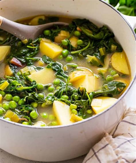 Simple Spring Greens Soup Paleo Whole30 Vegan Punchfork