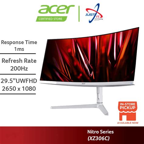 ACER NITRO XZ306C XZ306CX CURVED GAMING MONITOR 29 5 UltraWide