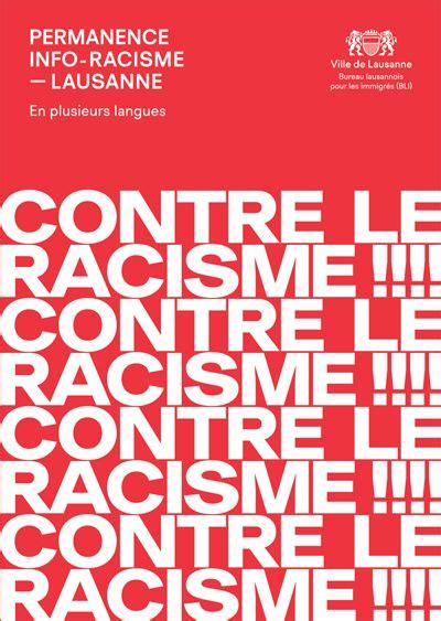 Permanence Victimes Du Racisme Ville De Lausanne