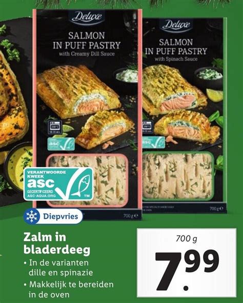 Zalm In Bladerdeeg G Aanbieding Bij Lidl