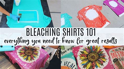 How To Bleach Sublimation Shirts Full Tutorial YouTube