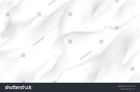 White Crumpled Paper Background Texture Realistic Stock Vector (Royalty ...