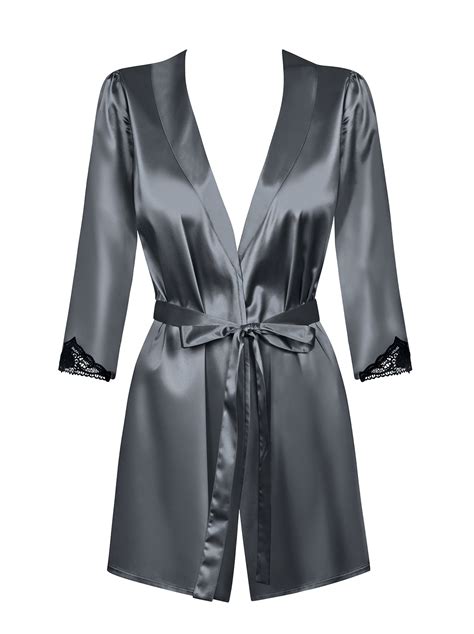 Sexy Morgenm Ntel F R Damen Satinia Robe Grey Amiatex At