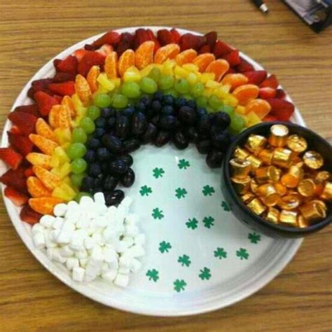 Rainbow Fruit Platter Rainbow And Pot Of Gold Fruit Platter Party