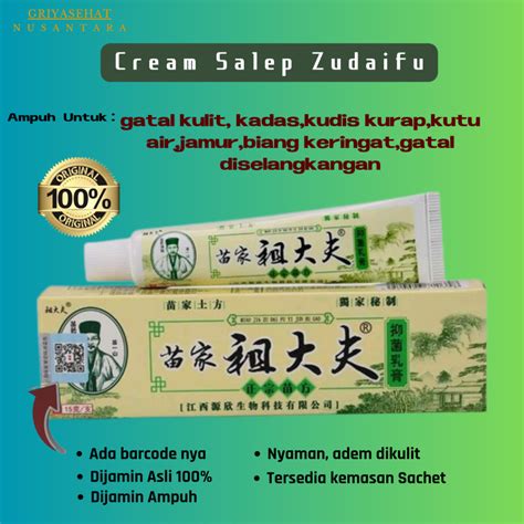 Jual Cream Salep Kulit Eksim Zudaifu Ampuh Obati Gatal Selangkangan