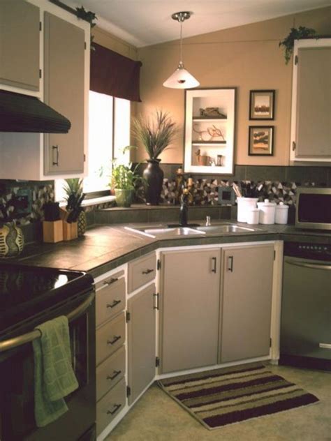 Mobile Home Kitchen Remodel - Wood Floors In Kitchen