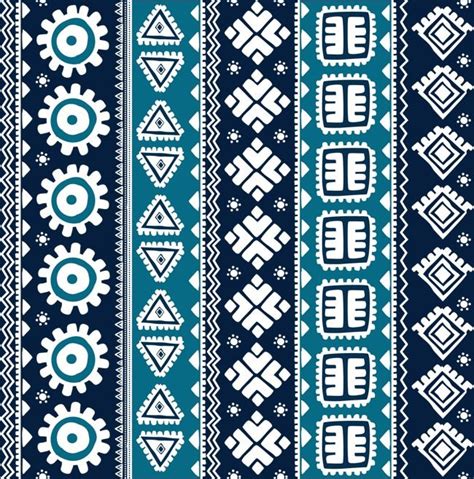 Blue Batik Png Transparent Vector Blue National Handmade Batik