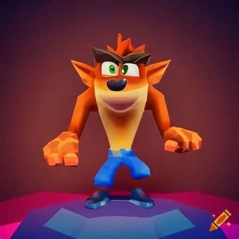 Playstation 1 Style Crash Bandicoot Video Game Gameplay Screenshot Made