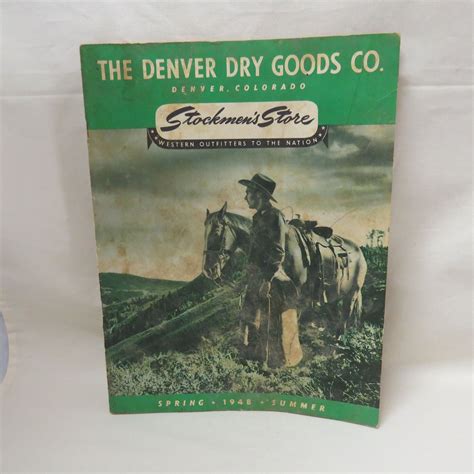 Vintage Denver Dry Goods Company Catalog 1948 Western Etsy Western