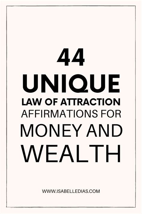 Law Of Attraction Positive Daily Empowering Affirmations For Money And