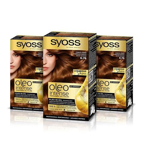 Syoss Oleo Intense Hair Color Dye Pure Oils Amonia Warm