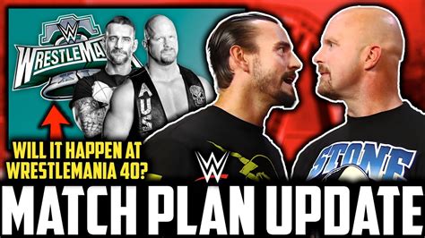 Wwe Cm Punk Vs Stone Cold Match Plans Update Aew Mjf Injury Smoke