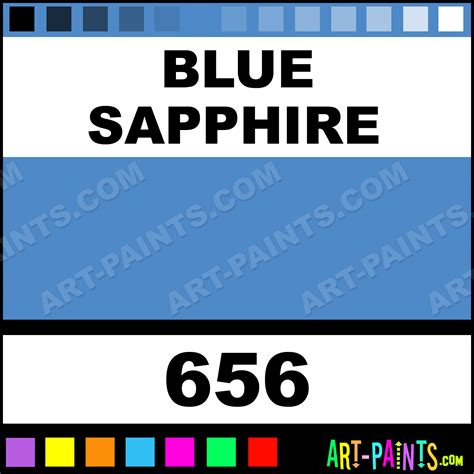 Blue Sapphire Metallic Acrylic Metal and Metallic Paints - 656 - Blue ...