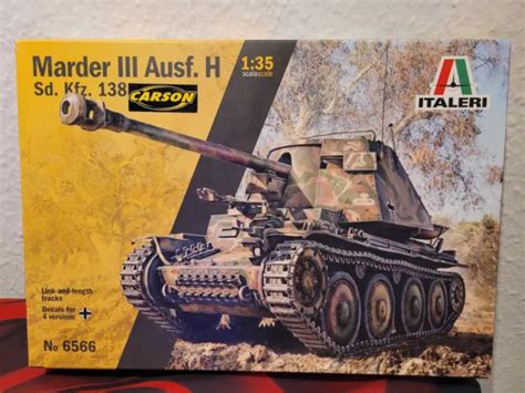 Italeri Dt Sd Kfz Marder Iii Ausf H M Unlackierter