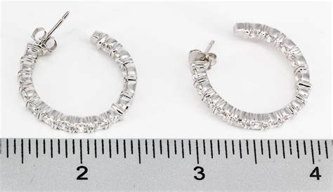 Harry Winston Inside Out Diamond And Platinum Hoop Earrings For Sale At 1stdibs Harry Winston