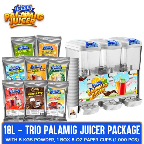 Chong Palamig Juicer Package Trio Liters Chong Cafe