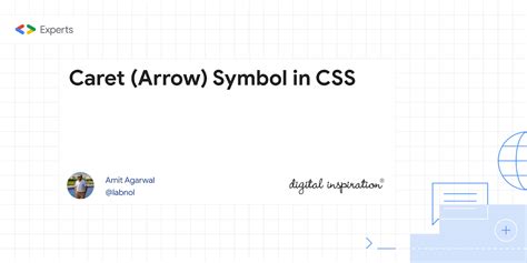 Caret (Arrow) Symbol in CSS - Digital Inspiration