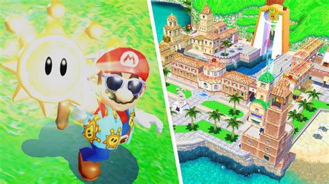 Super Mario Sunshine Delfino Plaza Airstrip All Shine Sprites