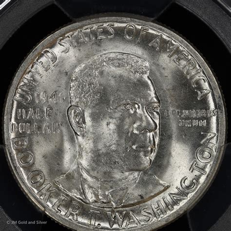 C Booker T Washington Commemorative Half Dollar Pcgs Ms