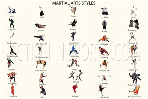 Different Martial Arts Names - Get More Anythink's