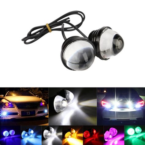 2pcs Motorcycle LED Fog Light Daytime Running Light DRL Eagle Eye COB