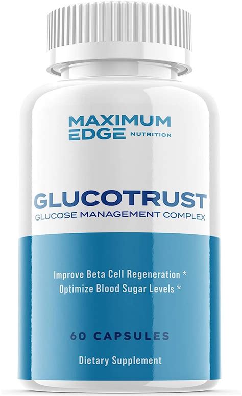 Glucotrust Advanced Formula Supplement Capsules Gluco Trust Blood