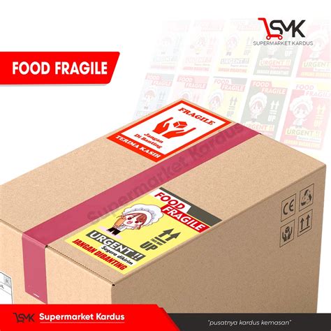 Jual Sticker Fragile Food Fragile Cuttingsticker Stickercustom